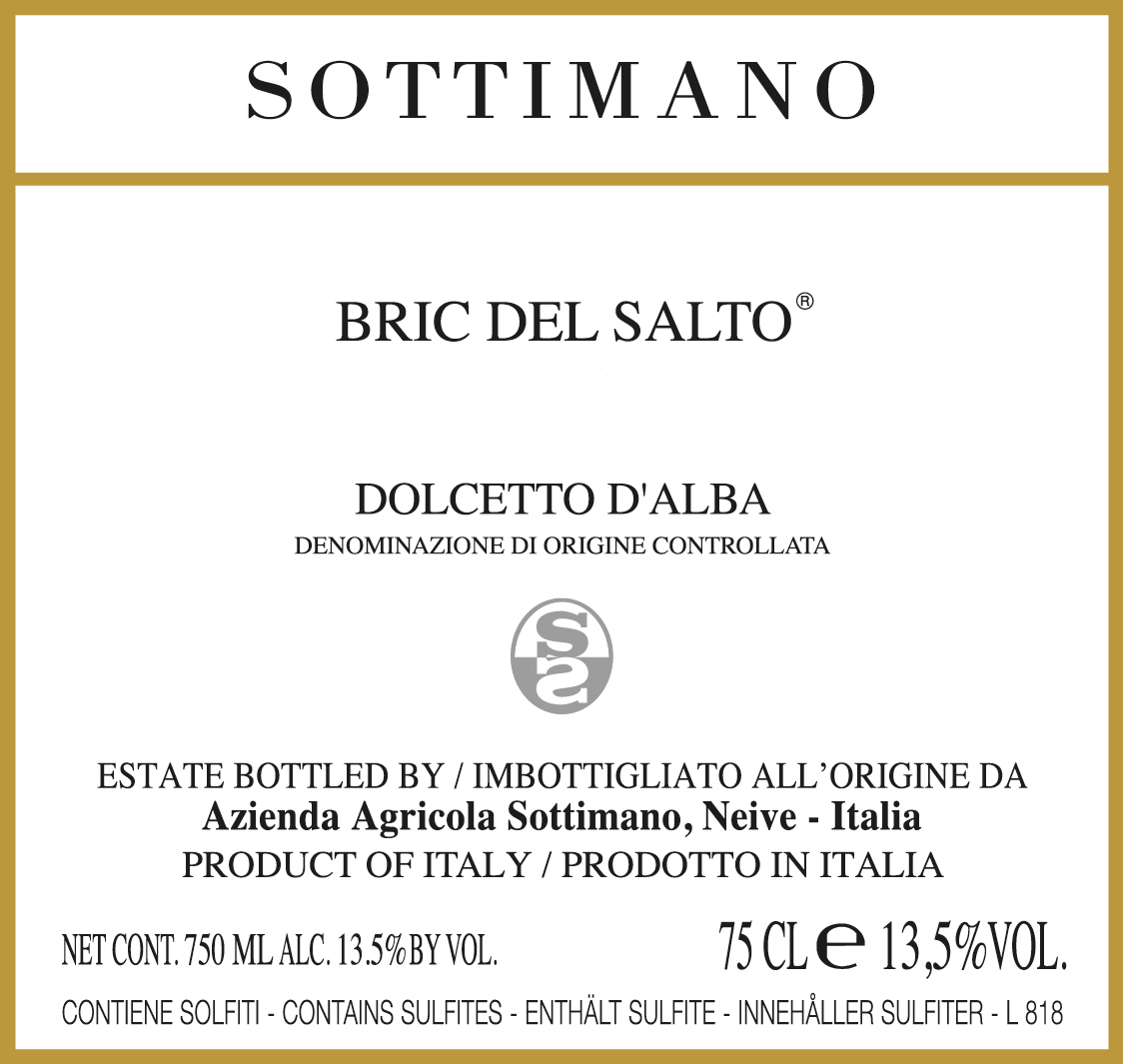 Dolcetto D Alba Bric Del Salto Sottimano Skurnik Wines Spirits