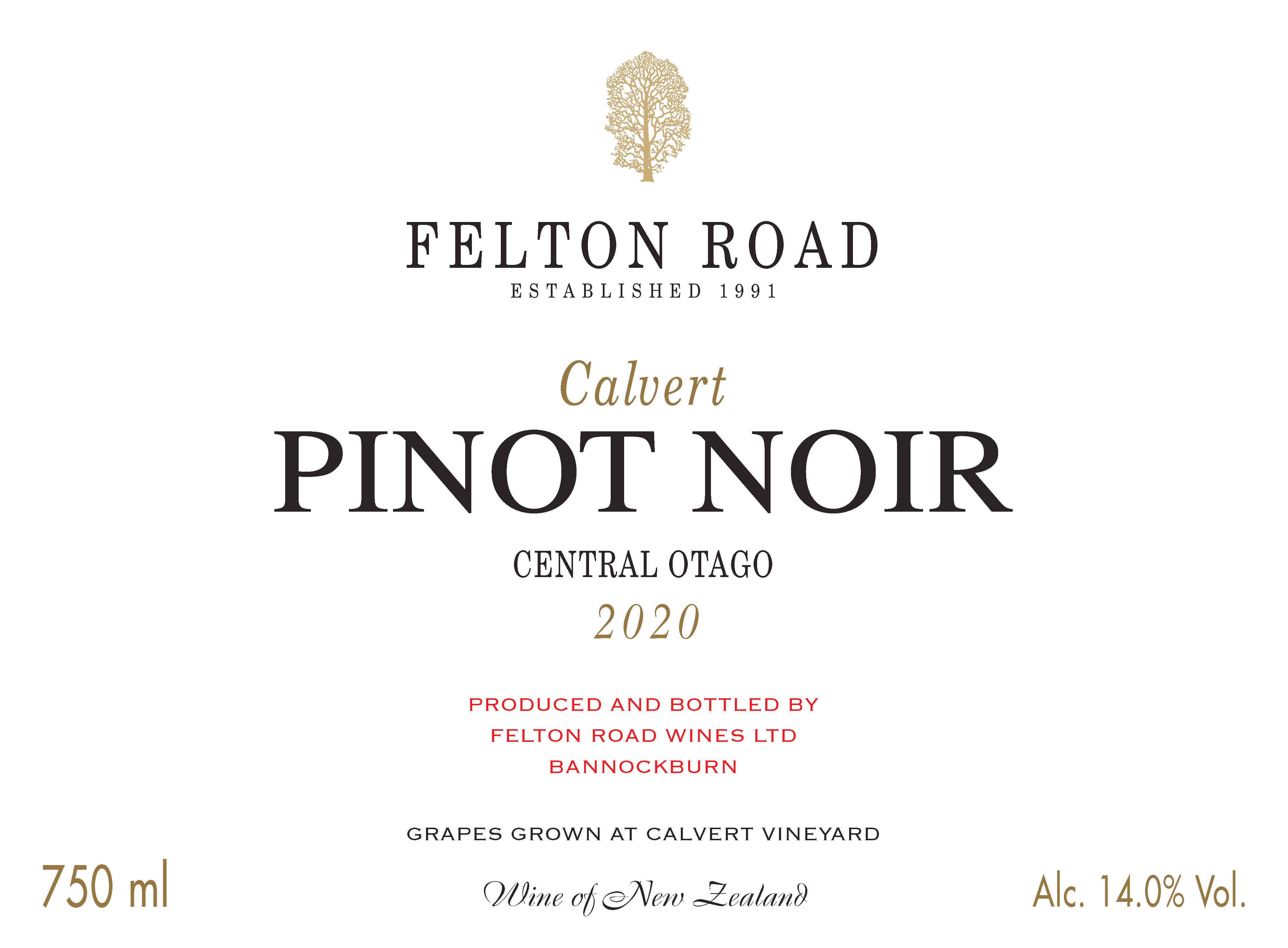 Pinot Noir Calvert Felton Road Skurnik Wines Spirits