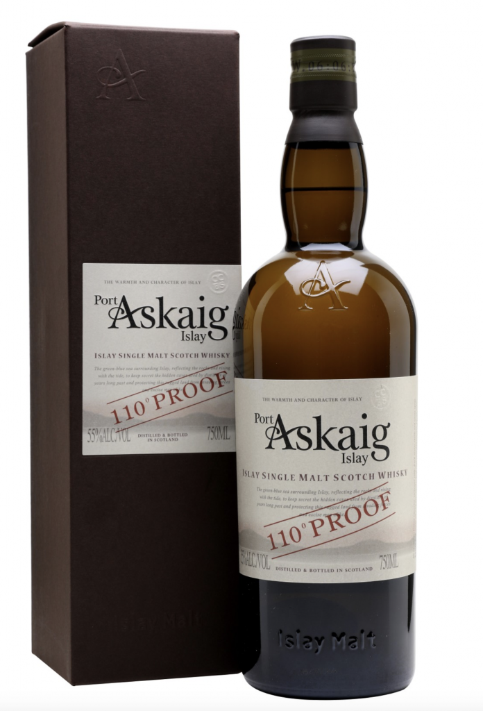 Islay Single Malt Scotch Whisky, 110 Proof, Port Askaig [STRAPPED