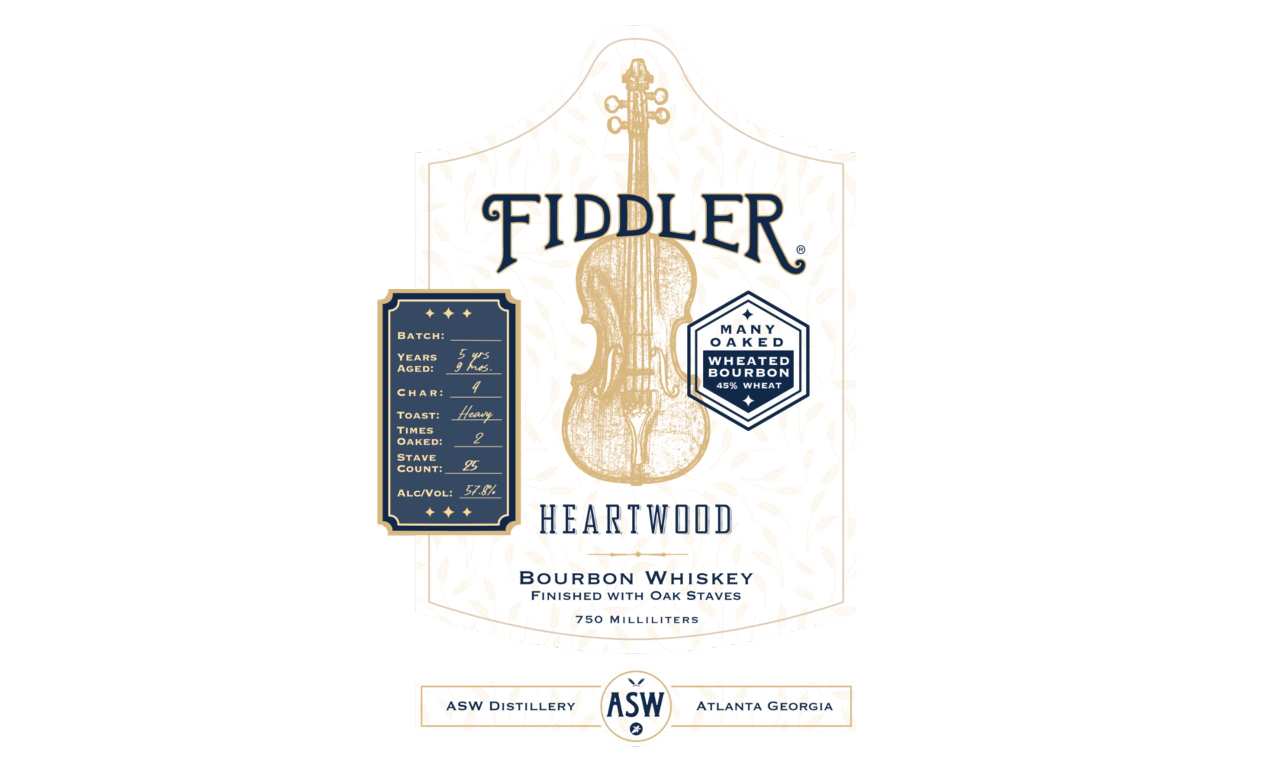 Fiddler Georgia Heartwood Bourbon Whiskey