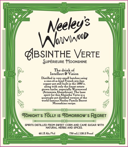 Absinthe Verte Neeley Family Distillery