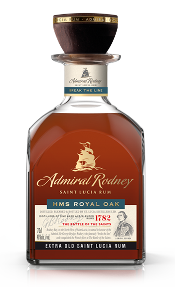 Admiral Rodney Rum HMS Royal Oak St Lucia Distillers