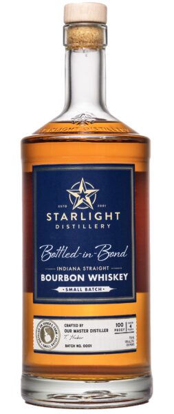 Bourbon Whiskey Bottled In Bond Starlight Distillery