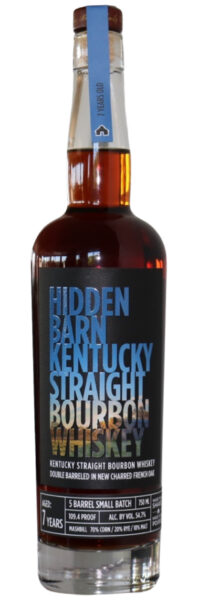 Bourbon Whiskey Small Batch 7 Year Double Barreled Hidden Barn