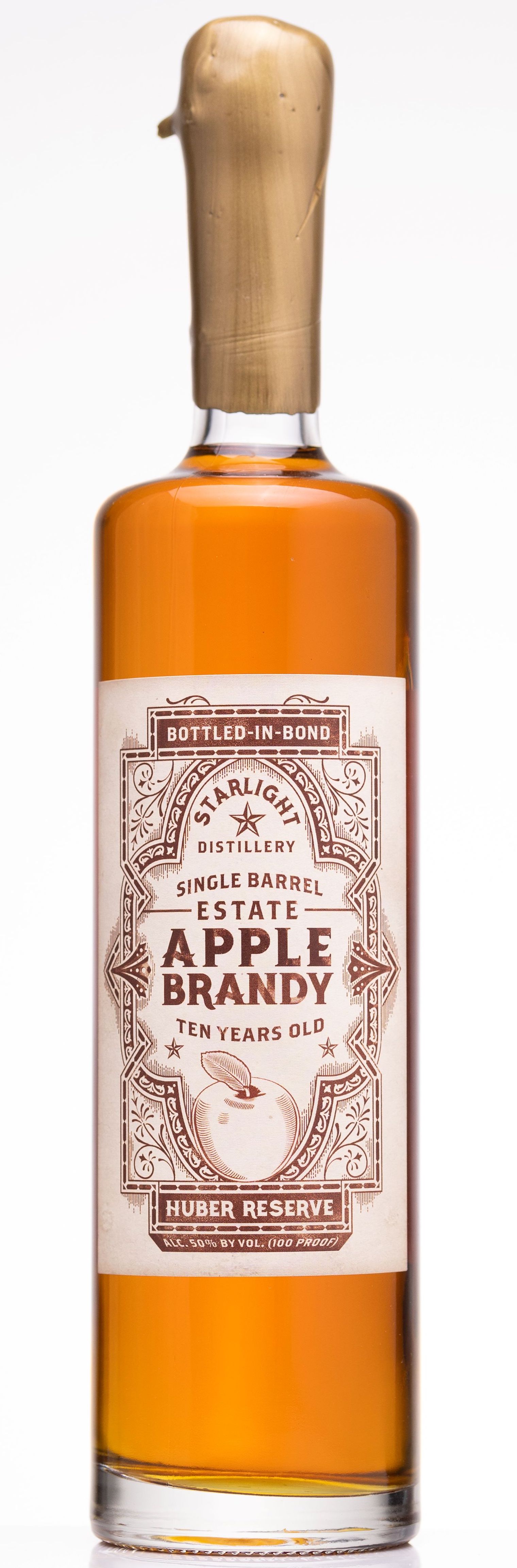 Estate Apple Brandy, Single Barrel, Bottled-In-Bond, 10-Year-Old 