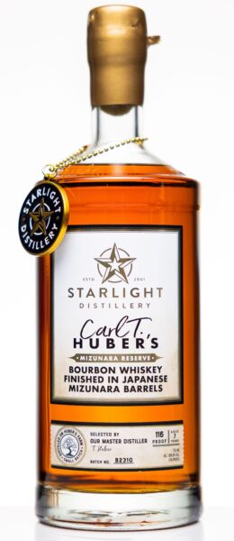 Indiana Straight Bourbon Whiskey Mizunara Reserve Starlight Distillery