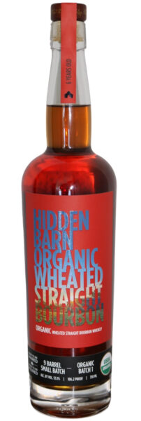 Organic Wheated Bourbon Whiskey Hidden Barn