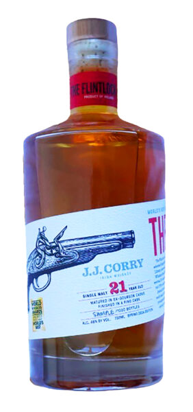 Single Malt Irish Whiskey The Flintlock Batch 5  21 Years Old JJ Corry