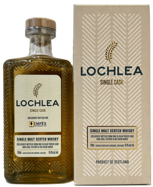 Single Malt Scotch Whisky Single Cask ExIslay Peated Lochlea