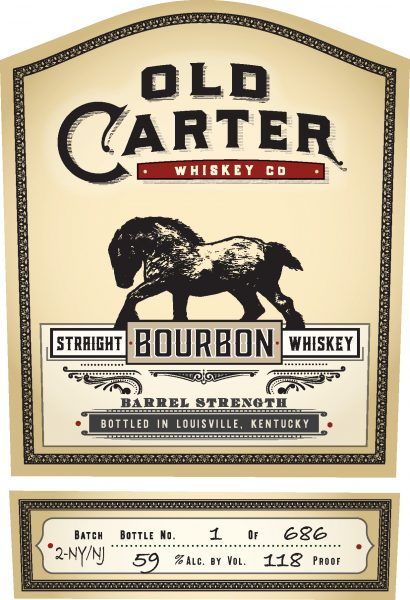 Straight Bourbon Whiskey Very Small Batch Batch 2 Old Carter