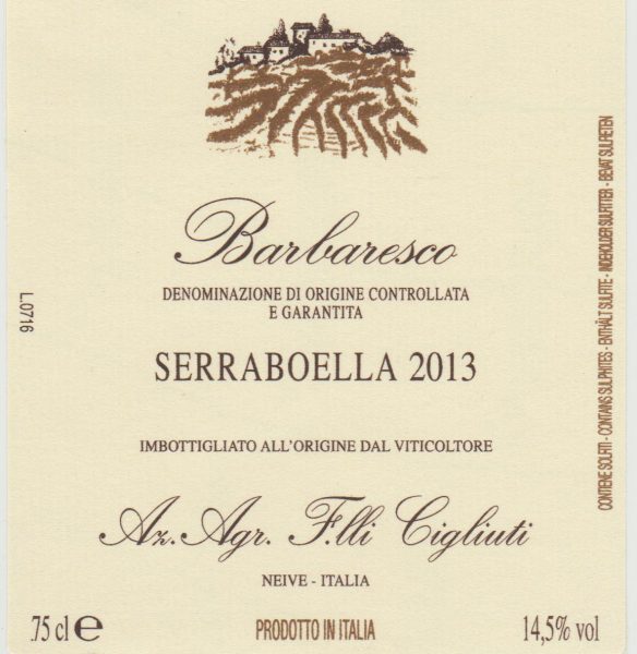 Barbaresco Serraboella Cigliuti