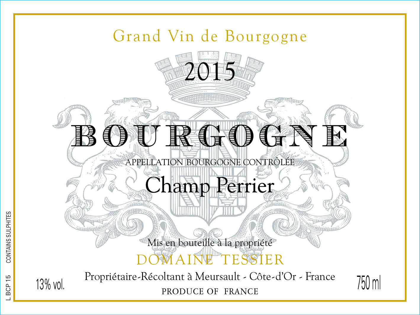 Bourgogne Tessier Blanc Spirits & - Skurnik Wines Domaine \