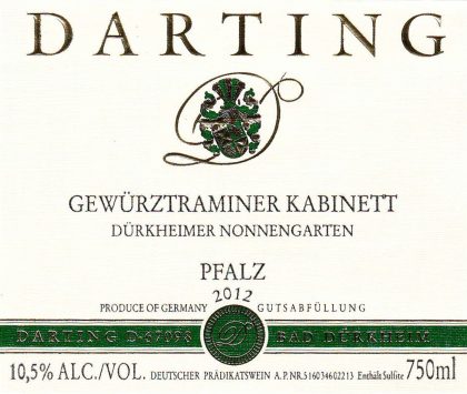 Dürkheimer Nonnengarten Gewürztraminer Kabinett