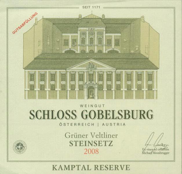 Schloss Gobelsburg Ried Steinsetz Kamptal DAC Grner Veltliner