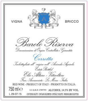 Barolo Riserva 'Cerretta Vigna Bricco'