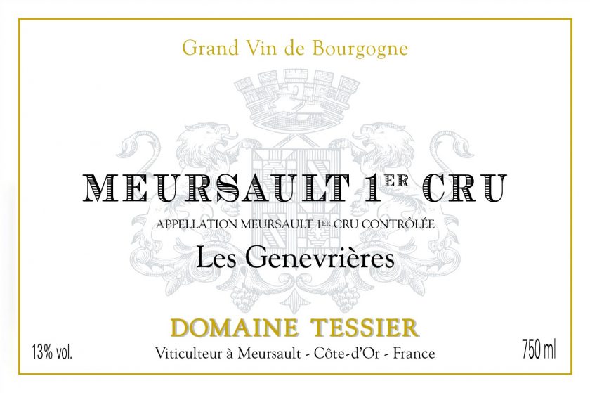 Meursault 1er Les Genevrieres Domaine Tessier