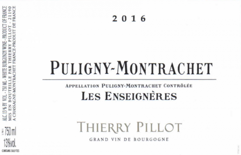 PulignyMontrachet Les Enseigneres Thierry Pillot