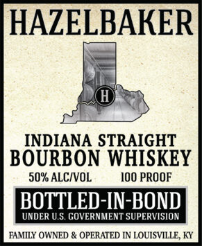 Indiana Straight Bourbon Whiskey, Hazelbaker Bottled in Bond - 7 Year