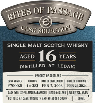 Single Malt Scotch Whisky, 'Ledaig 16 Year'