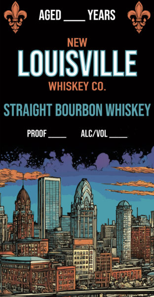 Straight Bourbon Whiskey 10 Year  9th Floor Skurnik Selection New Louisville Whiskey Company