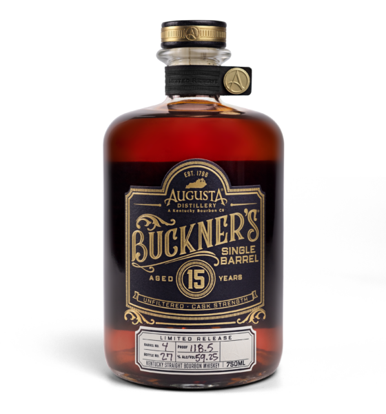 Straight Bourbon Whiskey Buckners 15 Cask Strength Single Barrel Augusta Distillery