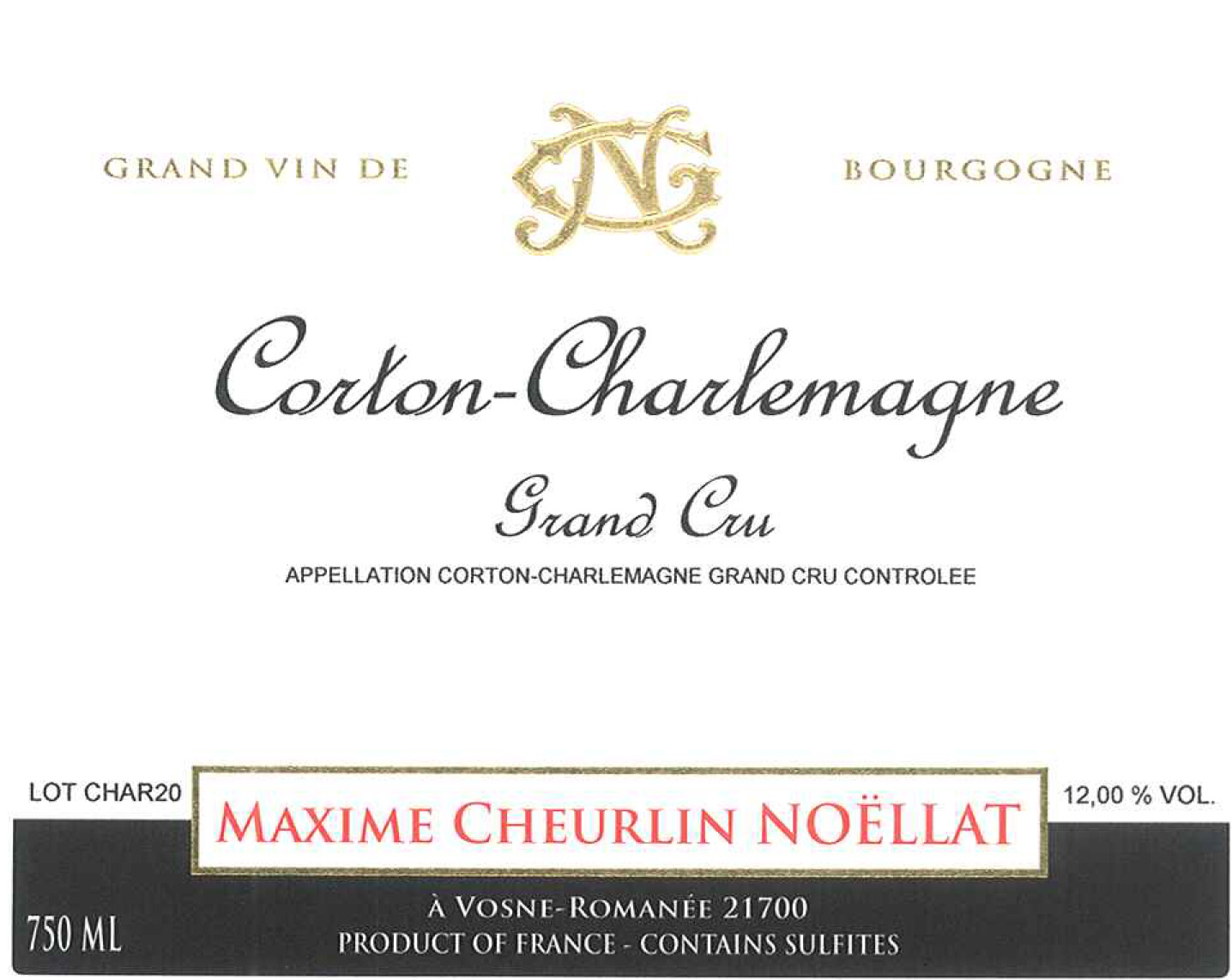 Corton Charlemagne Grand Cru Maxime Cheurlin Noellat Skurnik Wines Spirits