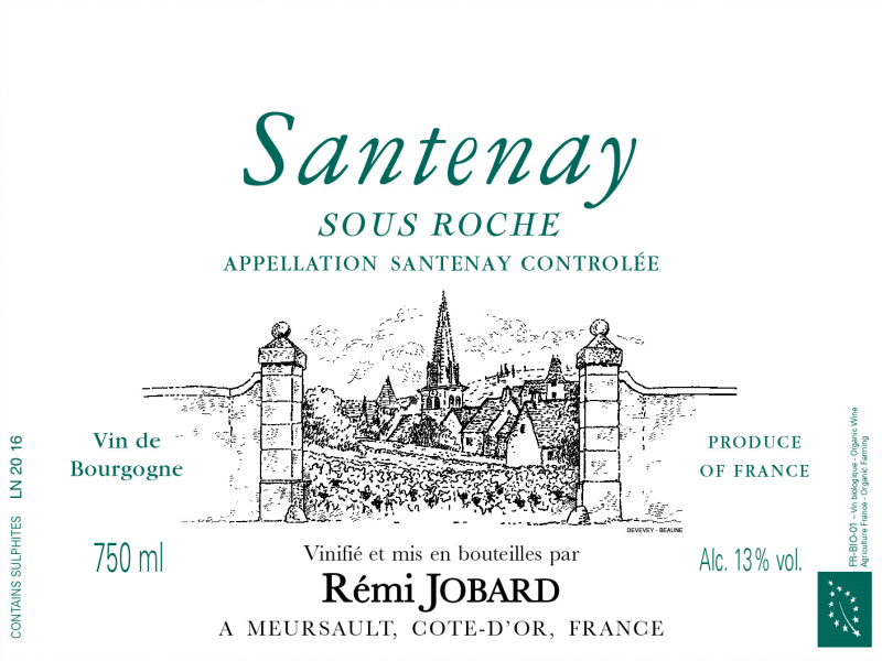 Santenay Blanc Sous Roche Domaine Remi Jobard Wood Case