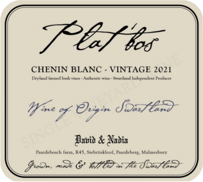 Chenin Blanc 'Plat'bos'