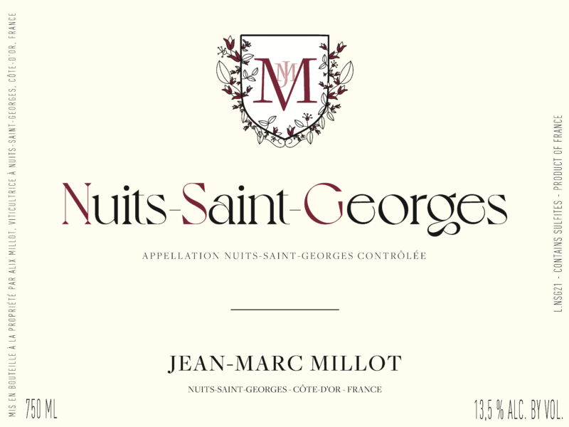 Nuits St Georges JeanMarc Millot