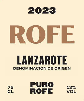 Lanzarote Blanco Rofe Puro Rofe