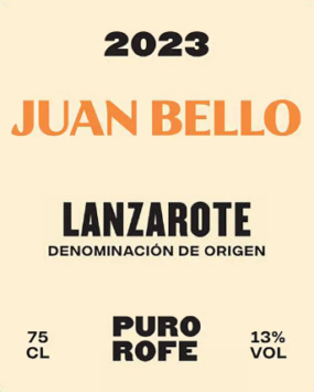 Lanzarote Blanco 'Juan Bello'