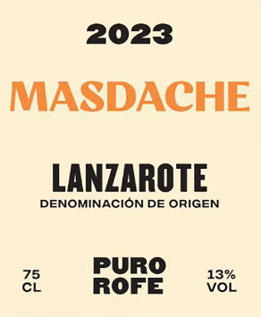 Lanzarote Blanco Masdache Puro Rofe