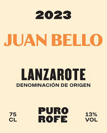 Lanzarote Blanco Juan Bello Puro Rofe