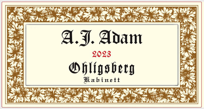 AJ Adam Ohligsberg Riesling Kabinett