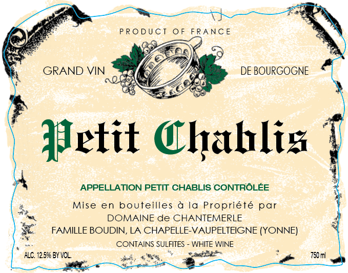 Petit Chablis Domaine Boudin